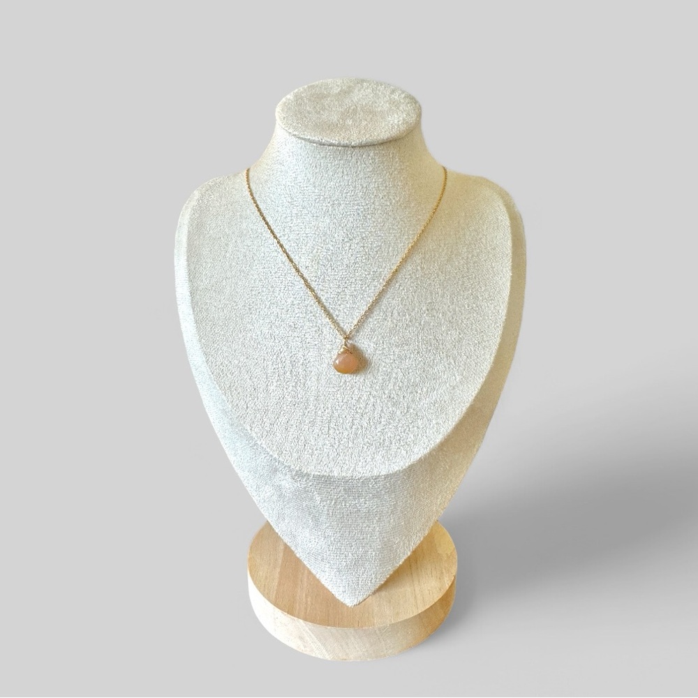 Peach Moonstone Necklace